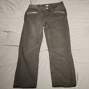 PAIGE Black Straight Leg Jeans Timeless Design